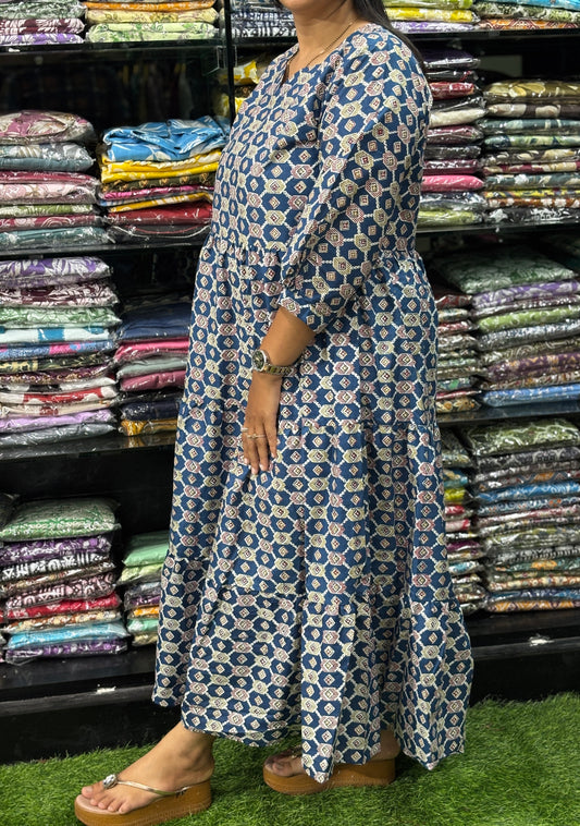 ROUND  ONEPIECE (PURE CAMRIC COTTON)