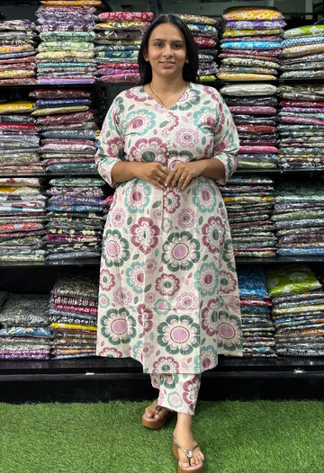 ALINE KURTI-PANT (FLEX COTTON)