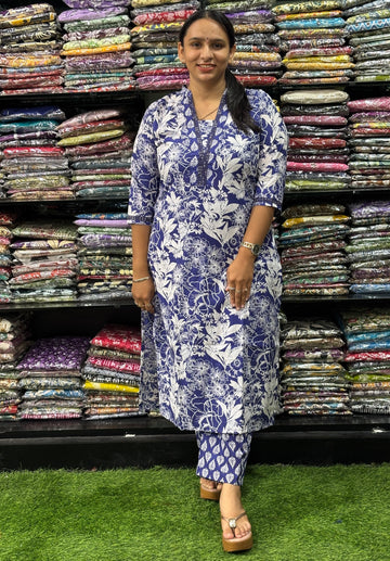 STRAIGHT KURTI-PANT (PURE CAMRIC COTTON)