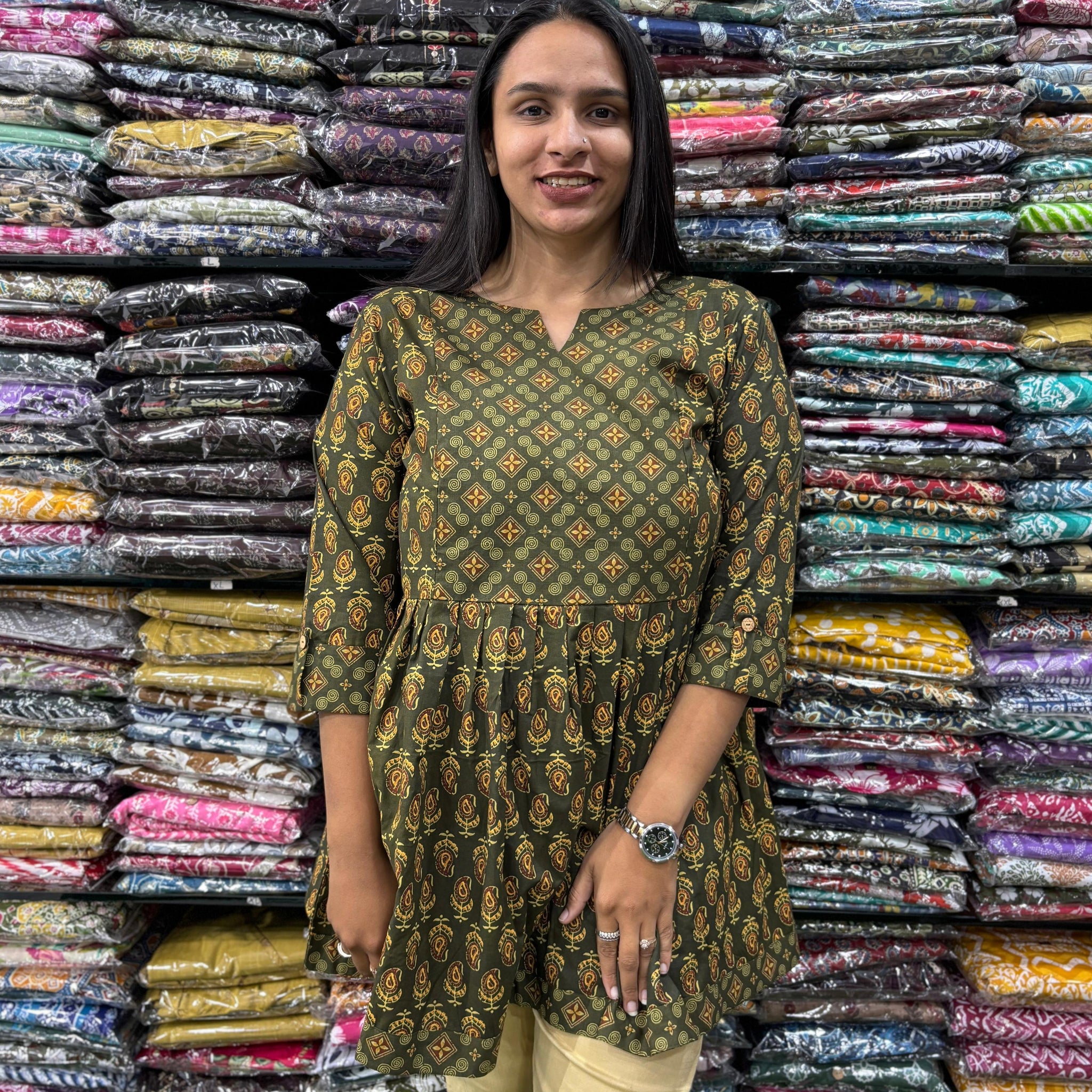 PURE COTTON ROUND TUNIC