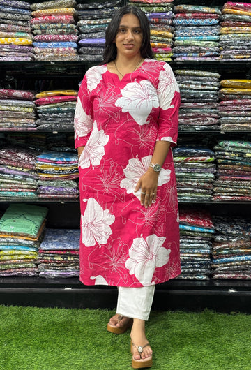 ALINE KURTI (PURE CAMRIC COTTON)