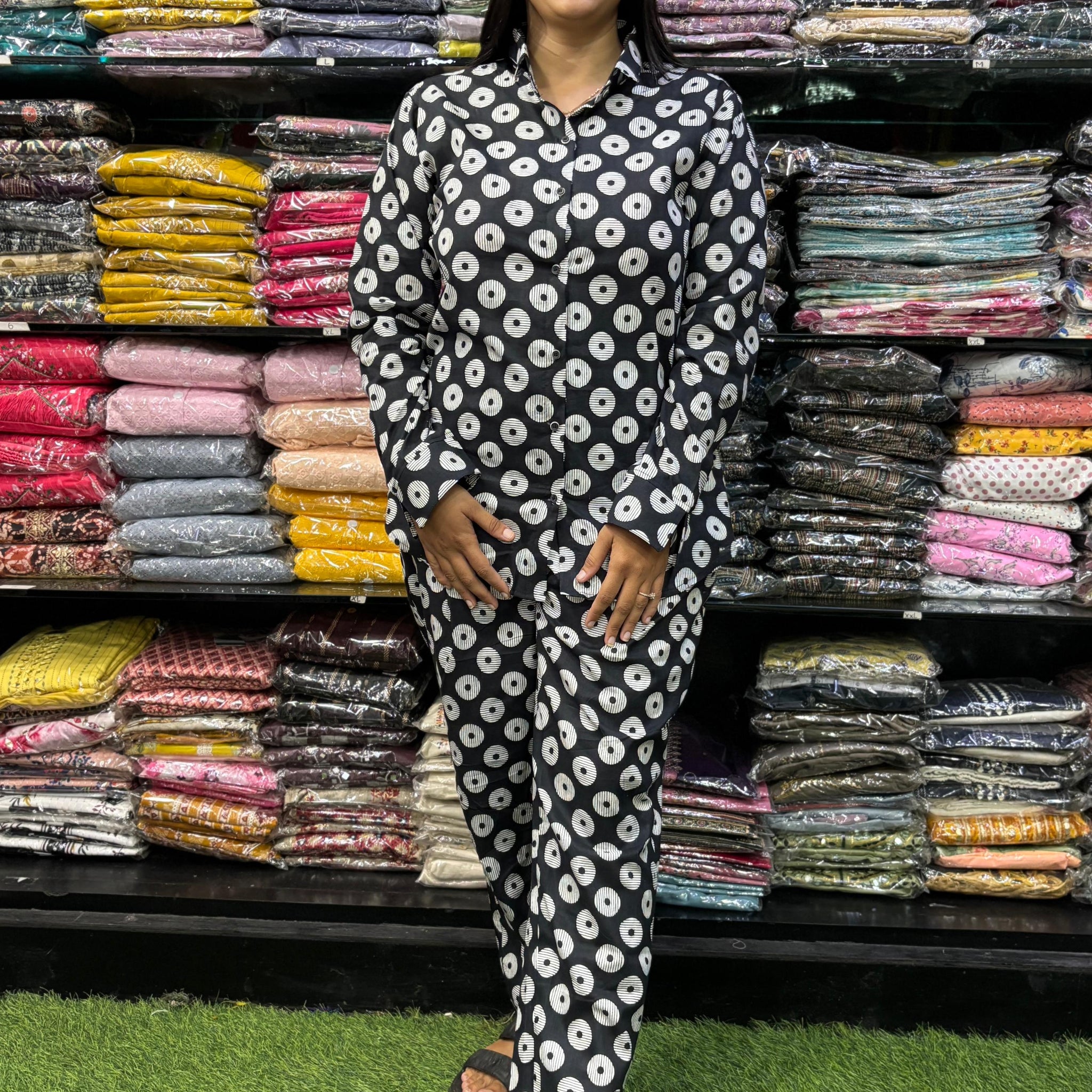 PURE  COTTON SHIRT PANT CORD-SET