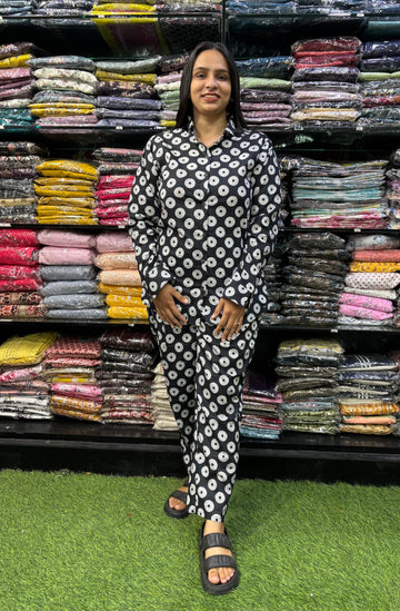 PURE  COTTON SHIRT PANT CORD-SET