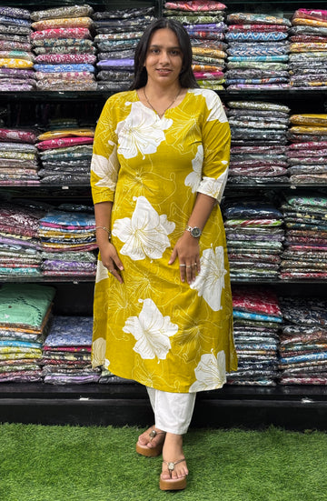 ALINE KURTI (PURE CAMRIC COTTON)