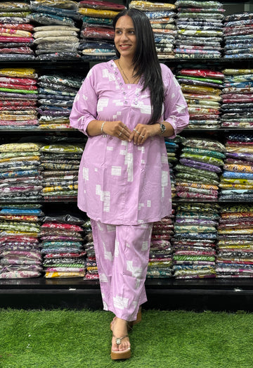 ALINE TUNIC WITH PLAZO (HEAVY 22KG RAYON,HANDWORK)