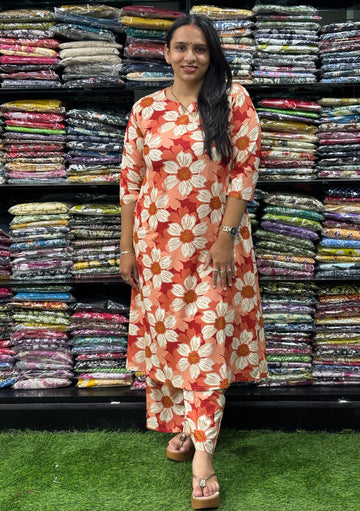 ALINE KURTI WITH PLAZO (RAYON)