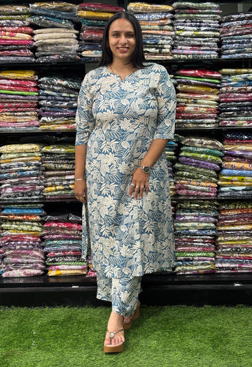 ALINE KURTI WITH PLAZO (RAYON)