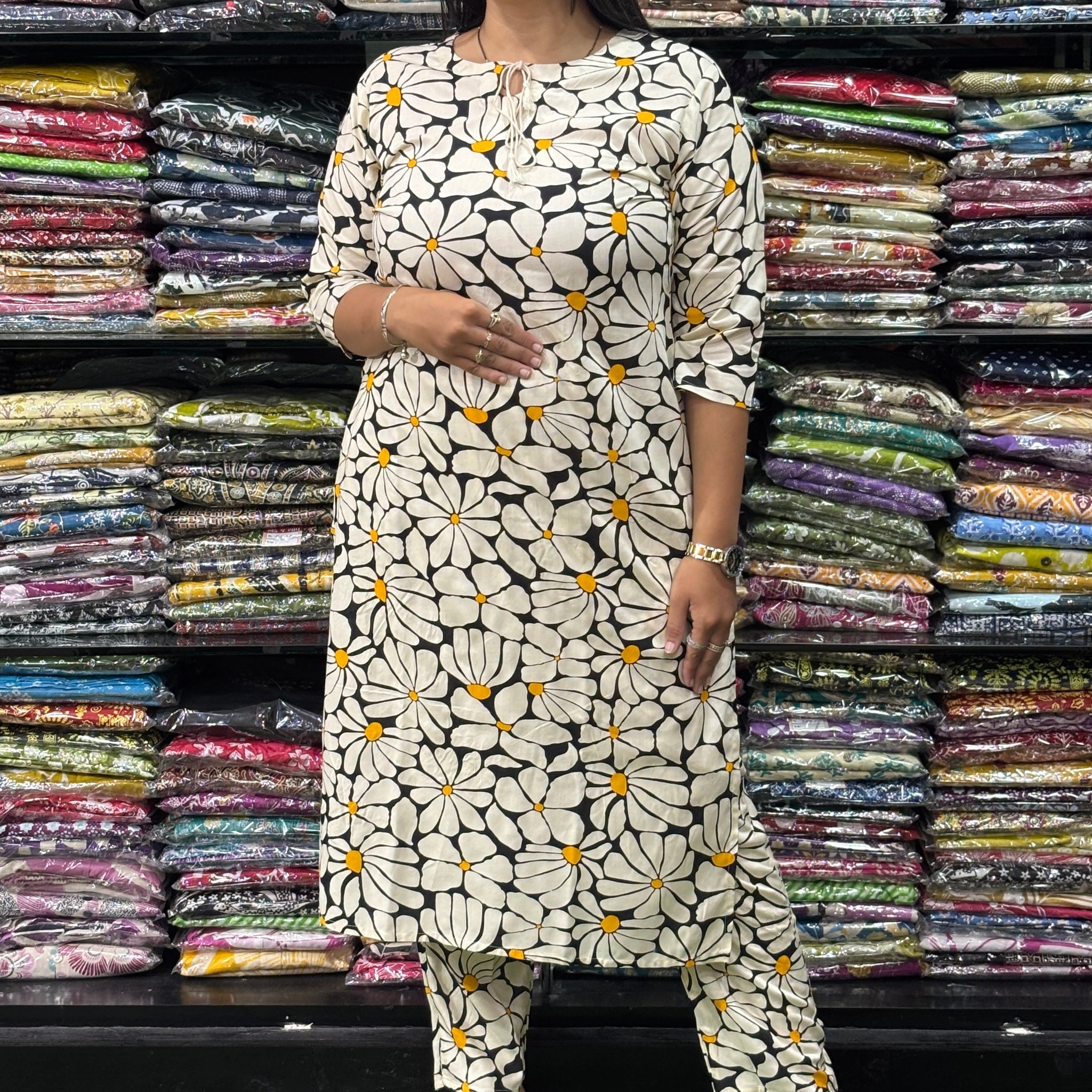 STRAIGHT KURTI WITH PANT (RAYON)