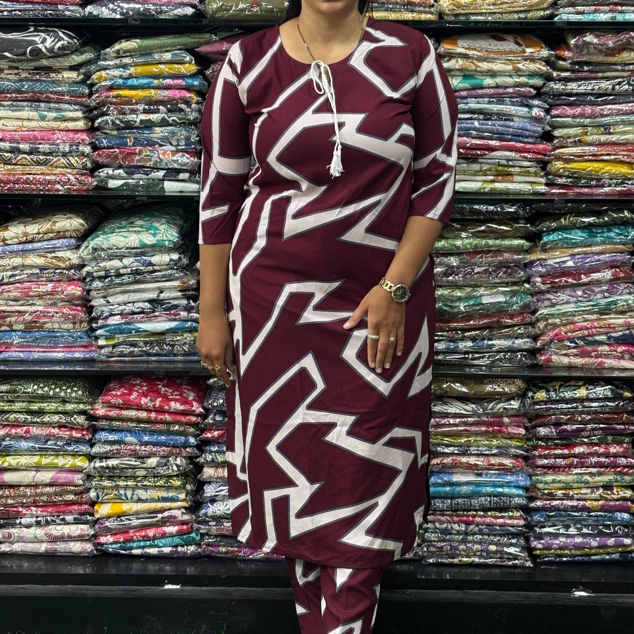 STRAIGHT KURTI WITH PANT (HEAVY 22KG RAYON)