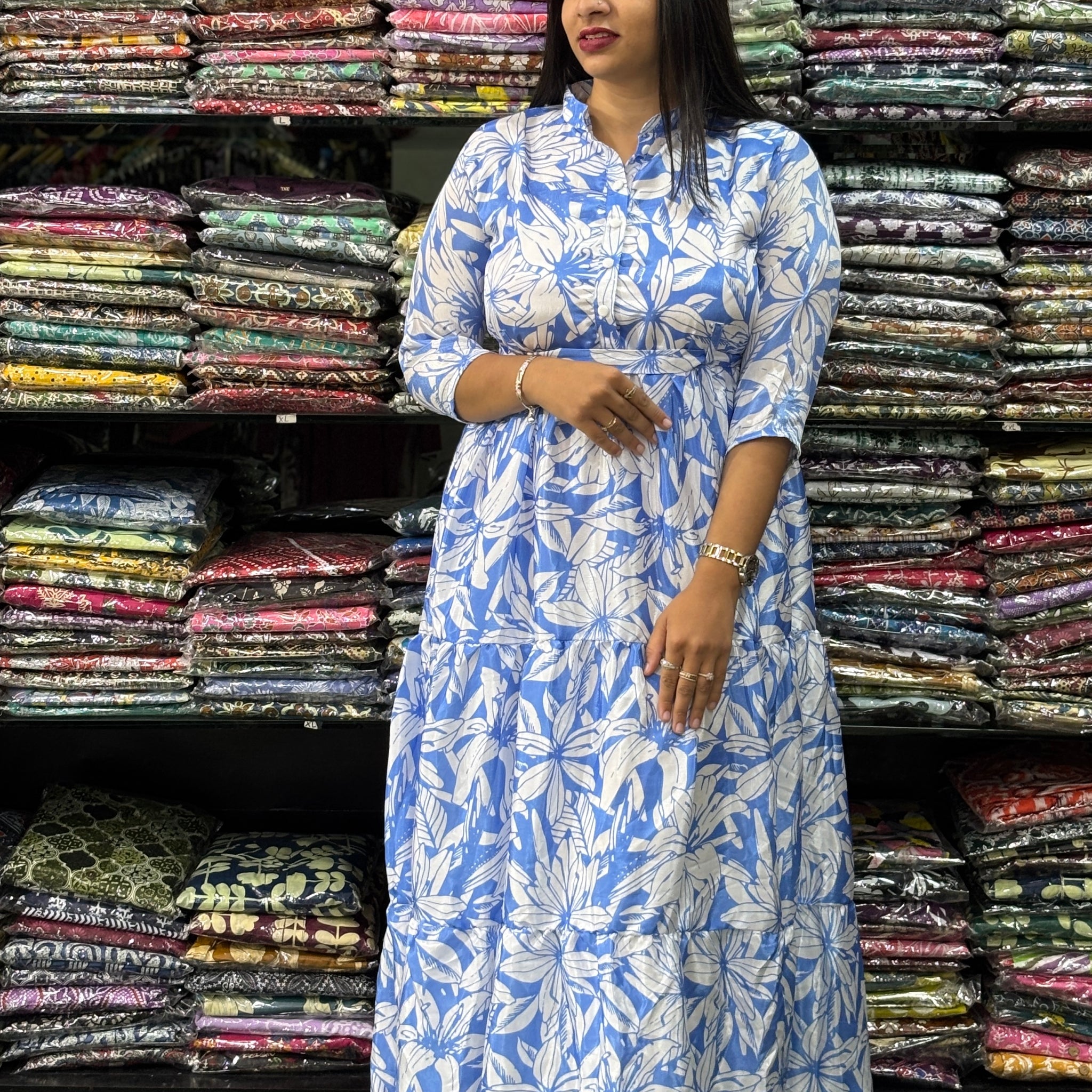 ROUND LONG KURTI (CHINON WITH LINING)