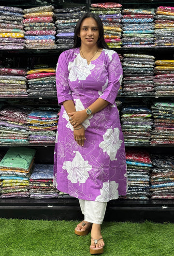 ALINE KURTI (PURE CAMRIC COTTON)