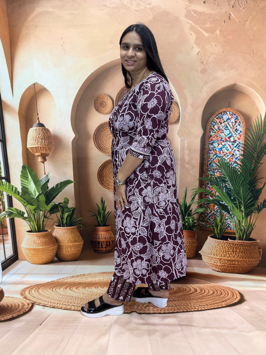 ALINE KURTI WITH PANT (PURE CAMRIC COTTON)