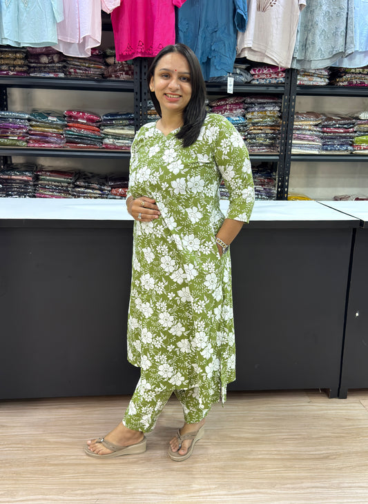 ALINE KURTI WITH PLAZO (POLYSTER RAYON)