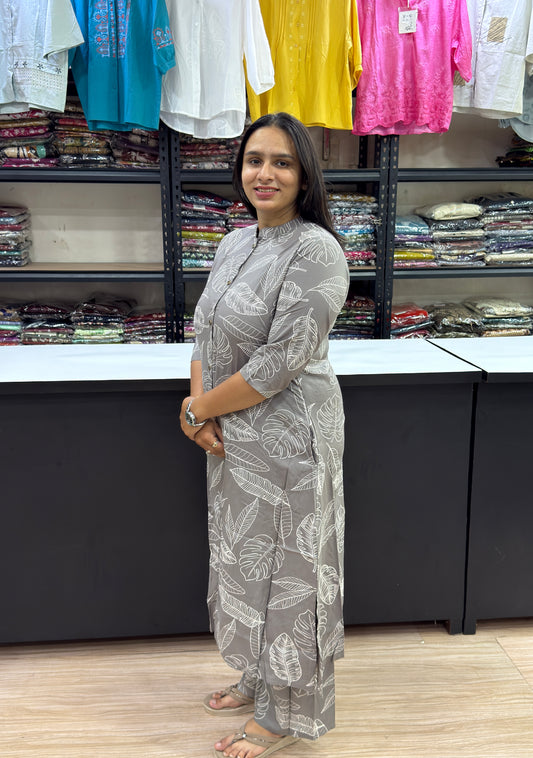 ALINE KURTI WITH PANT (PURE RAYON)