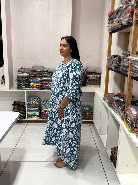 ALINE KURTI WITH PLAZO (POLYSTER RAYON)