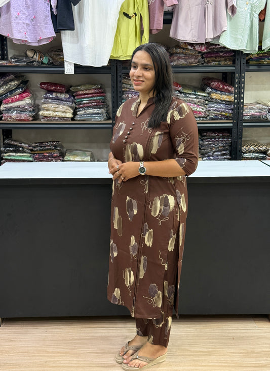 STRAIGHT KURTI PANT  (HEAVY RAYON)