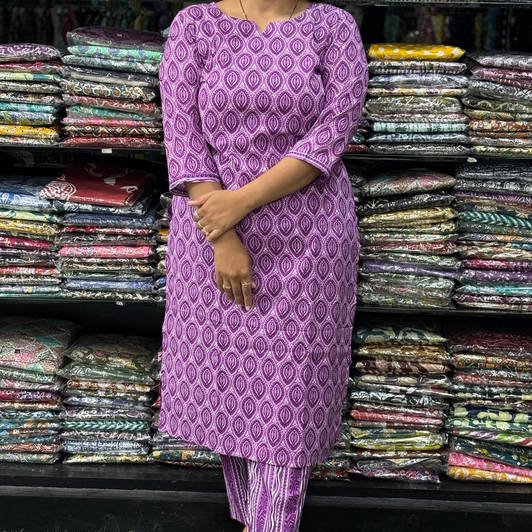 STRAIGHT KURTI-PANT (PURE COTTON)