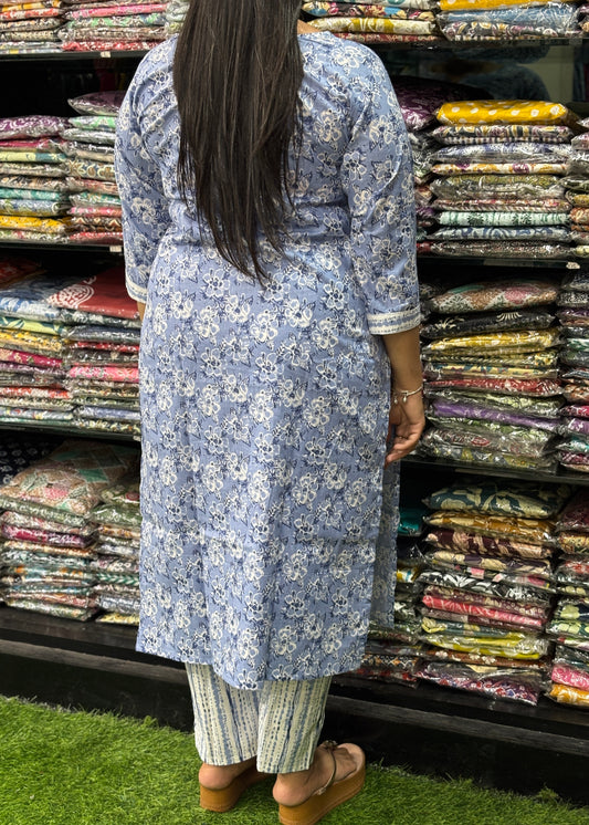STRAIGHT KURTI-PANT (PURE COTTON)