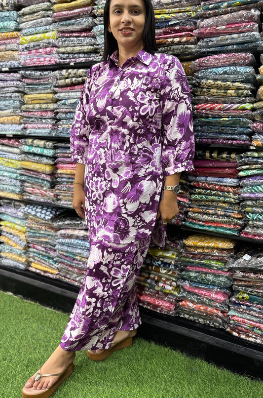 PURE COTTON SHORT KURTI WITH PLAZO