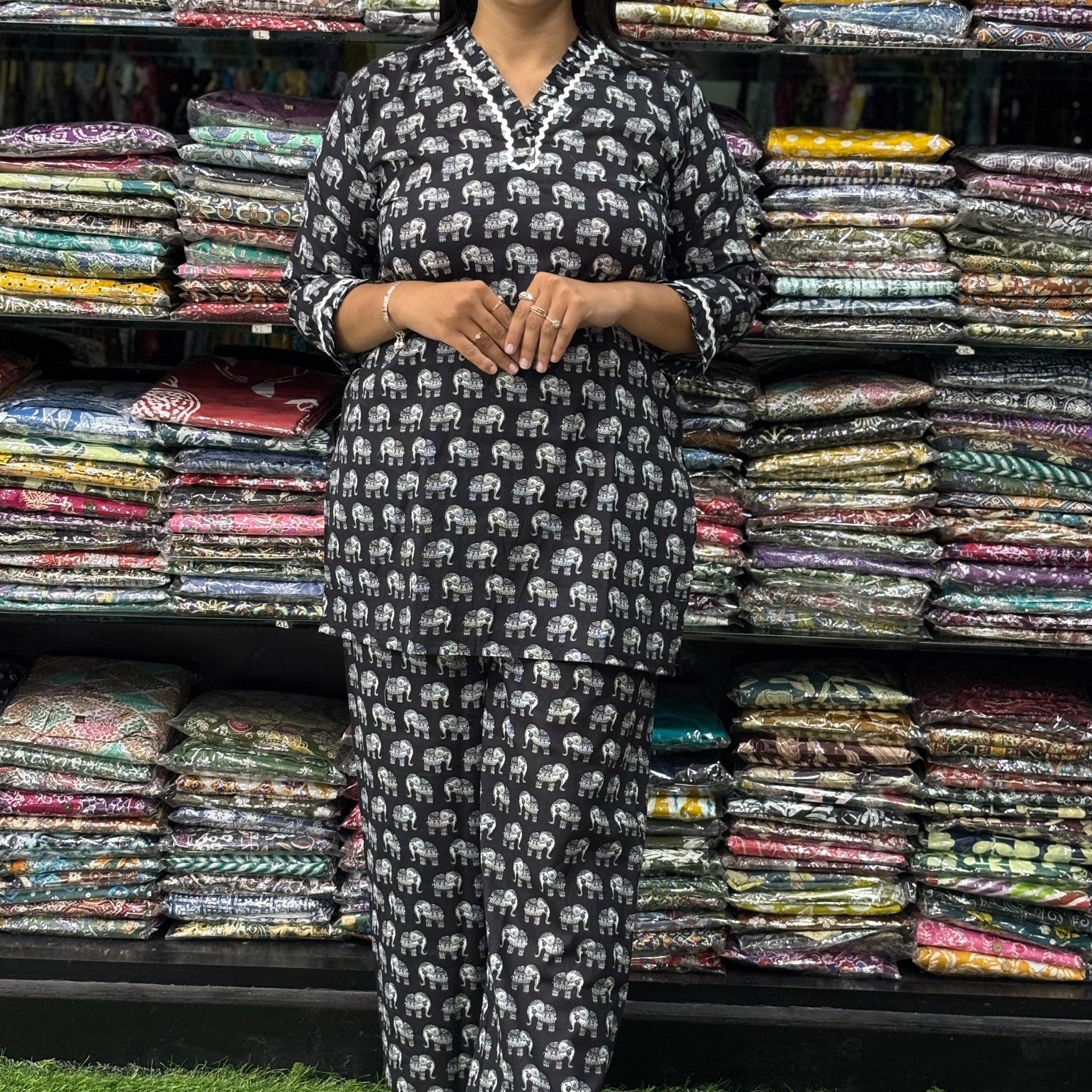 STRAIGHT TUNIC-PLAZO (PURE COTTON)