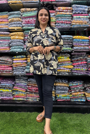 PURE COTTON VNECK TUNIC