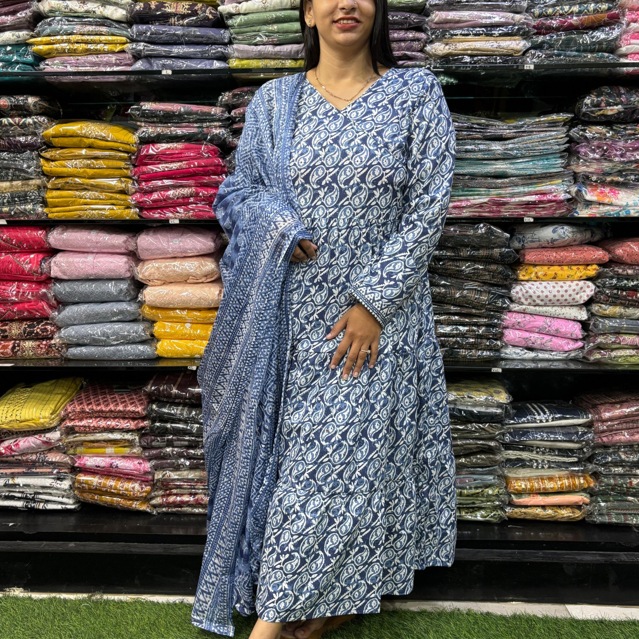 PURE  COTTON KURTI PANT & DUPATTA