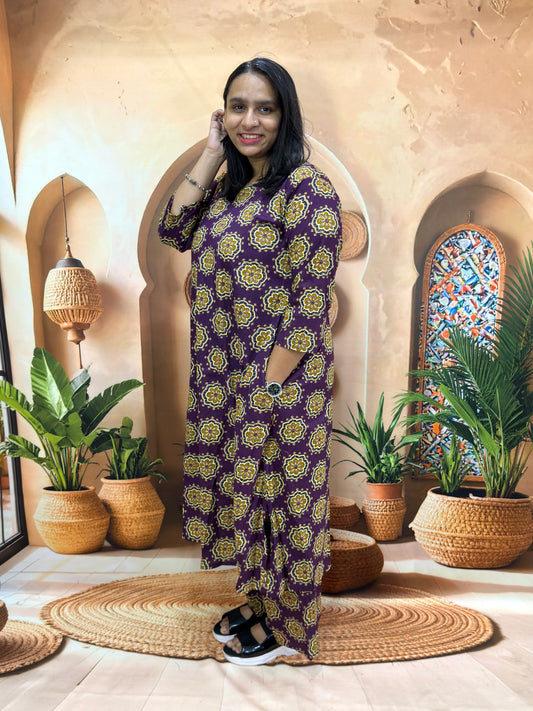 ALINE KURTI PLAZO (PURE CAMRIC COTTON)