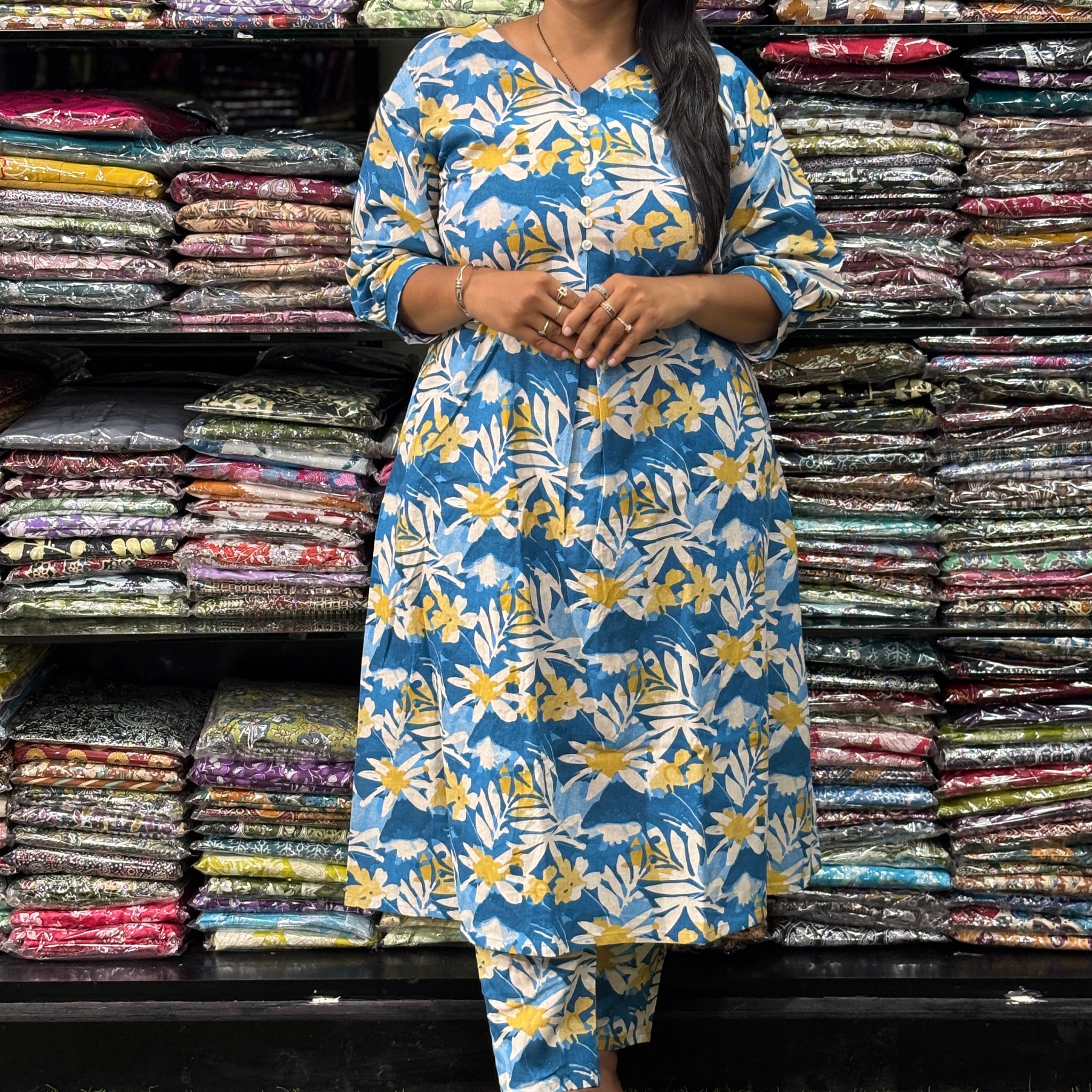 ALINE KURTI-PANT (FLEX COTTON)