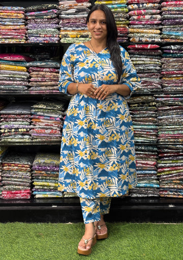 ALINE KURTI-PANT (FLEX COTTON)