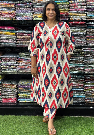 ALINE KURTI-PANT (FLEX COTTON)