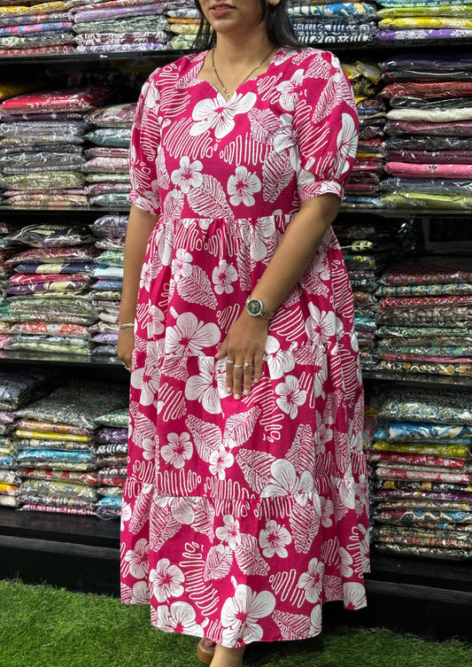 ROUND  ONEPIECE (PURE CAMRIC COTTON)