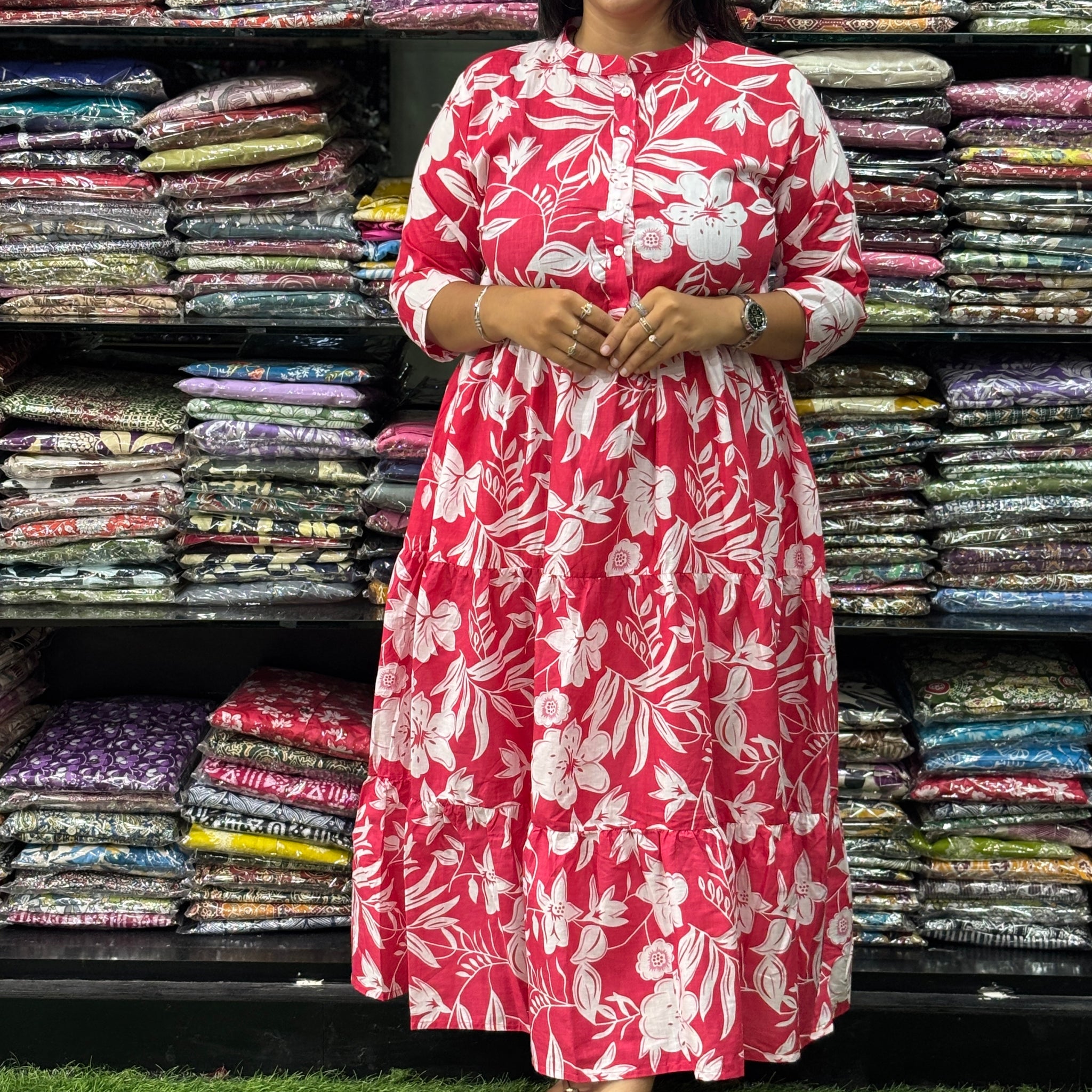 ROUND  ONEPIECE (PURE CAMRIC COTTON)