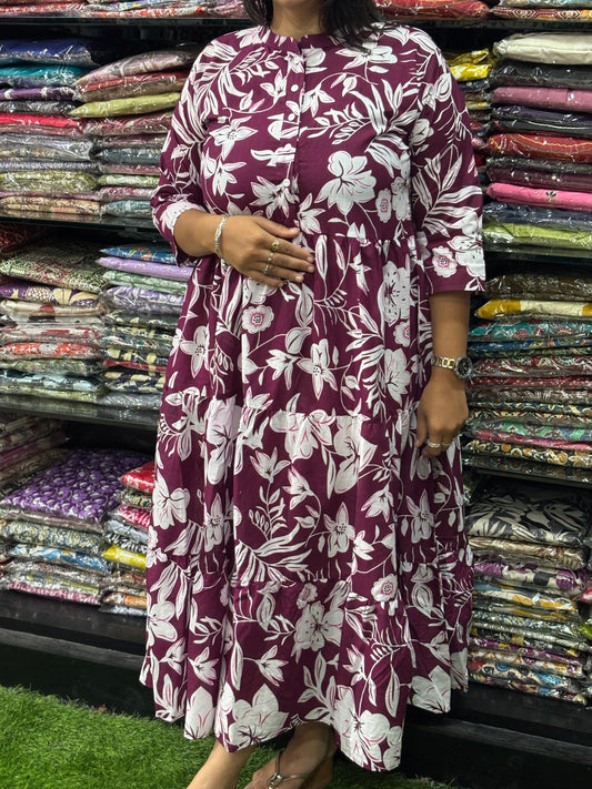 ROUND  ONEPIECE (PURE CAMRIC COTTON)