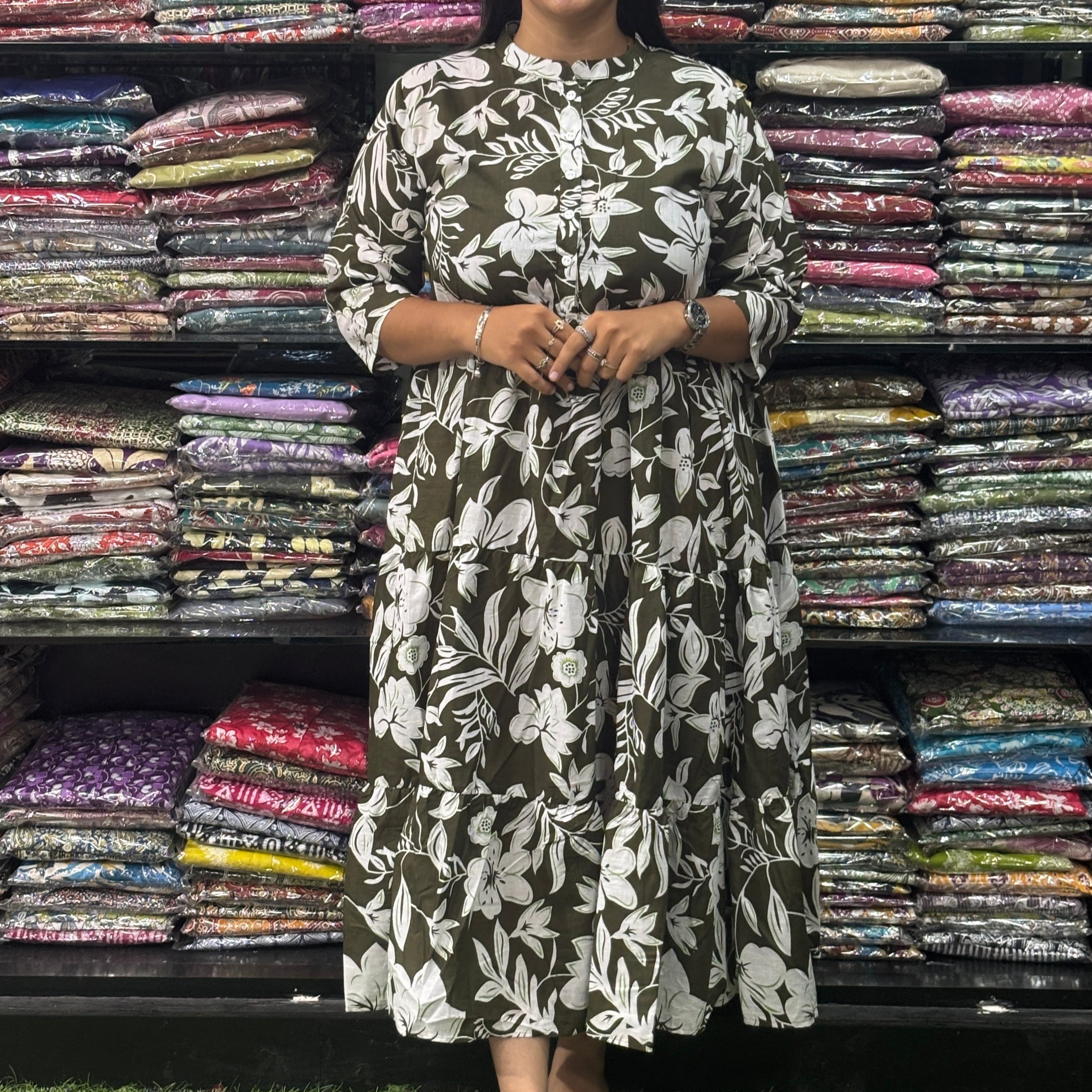 ROUND  ONEPIECE (PURE CAMRIC COTTON)