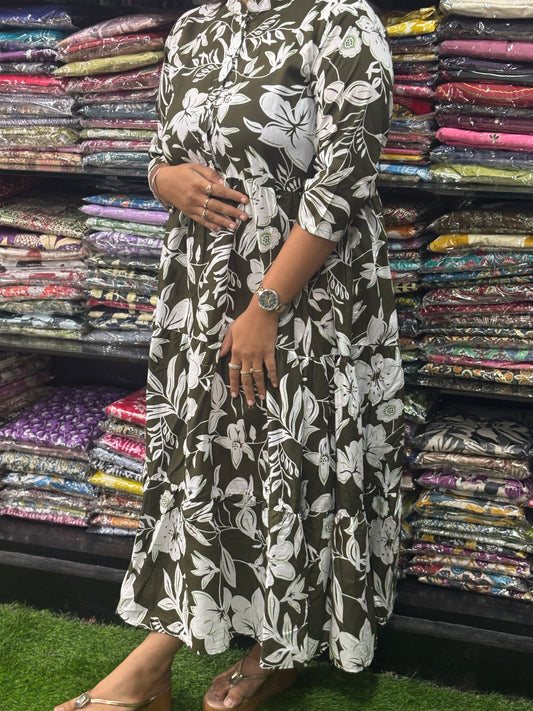 ROUND  ONEPIECE (PURE CAMRIC COTTON)