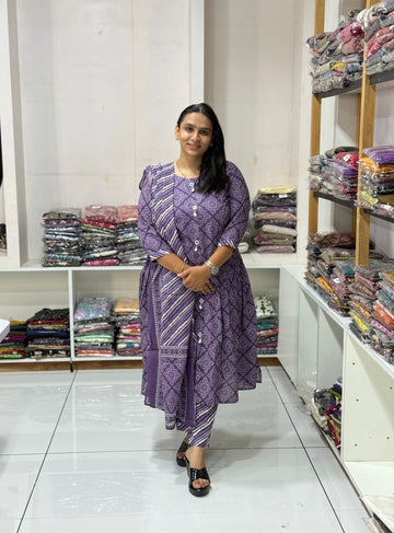 ROUND KURTI PANT DUPATTA (CAMRIC COTTON)