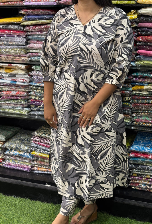 ALINE KURTI-PANT (FLEX COTTON)