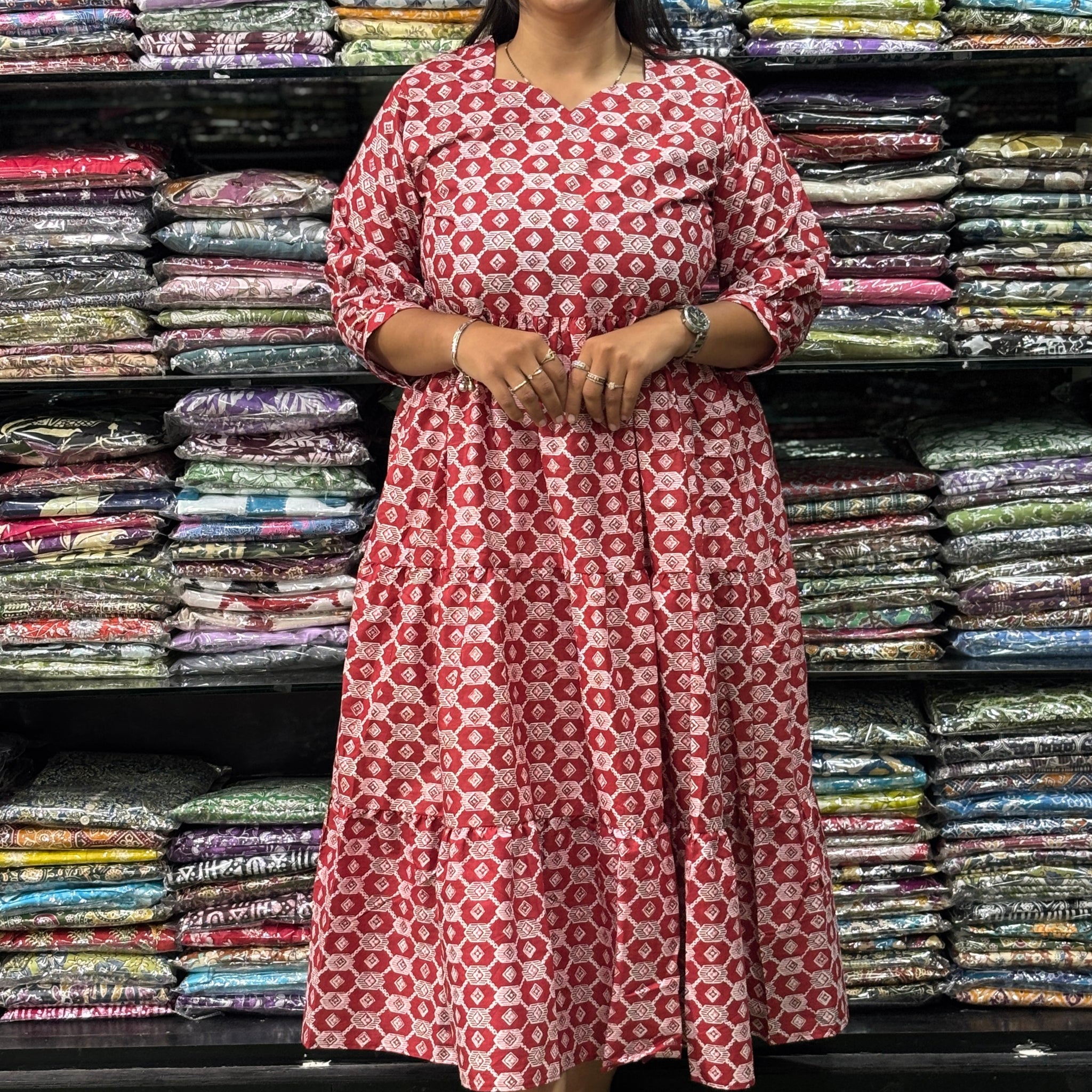 ROUND  ONEPIECE (PURE CAMRIC COTTON)