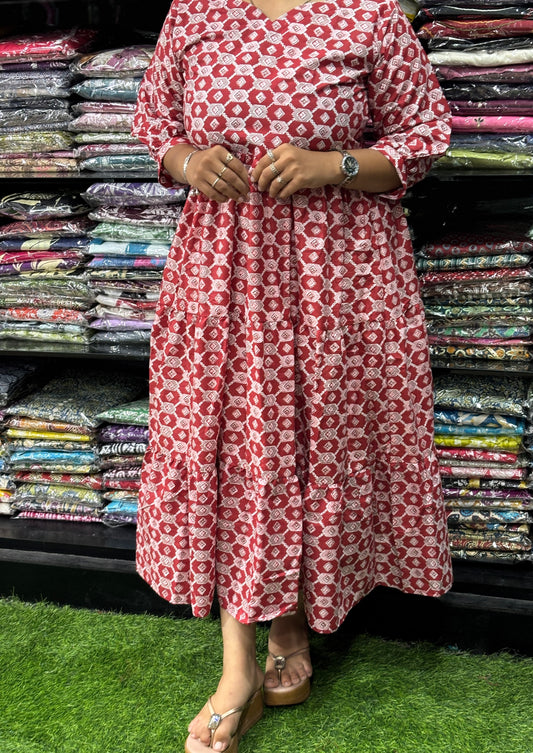 ROUND  ONEPIECE (PURE CAMRIC COTTON)