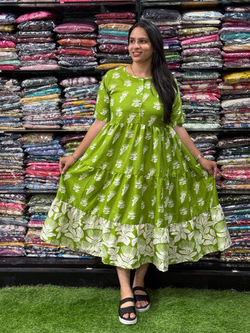 ROUND ONEPIECE FROCK (MAGIC MIX COTTON)