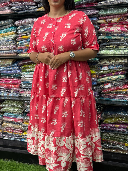 ROUND ONEPIECE FROCK (MAGIC MIX COTTON)