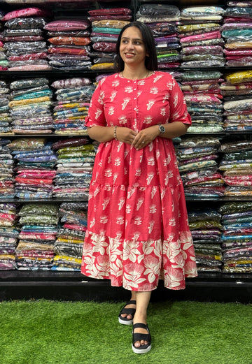 ROUND ONEPIECE FROCK (MAGIC MIX COTTON)