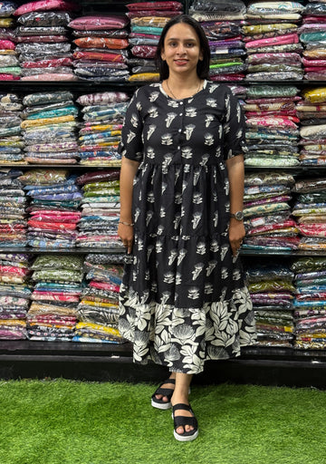 ROUND ONEPIECE FROCK (MAGIC MIX COTTON)