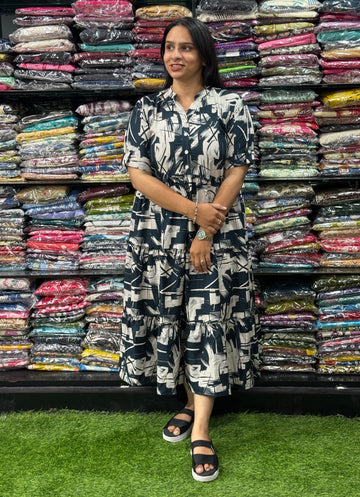 ROUND ONEPIECE FROCK (HEAVY 22KG RAYON)