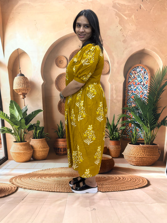 ROUND ALINE KURTI (PURE CAMRIC COTTON)
