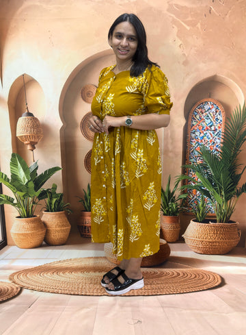 ROUND ALINE KURTI (PURE CAMRIC COTTON)