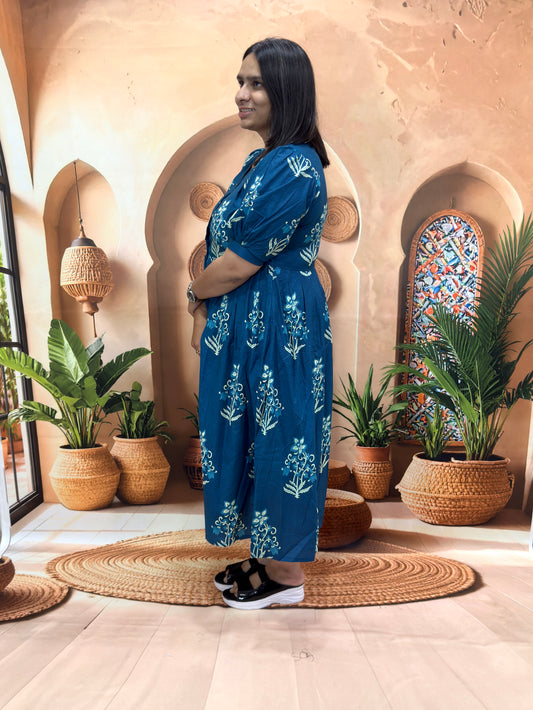 ROUND ALINE KURTI (PURE CAMRIC COTTON)