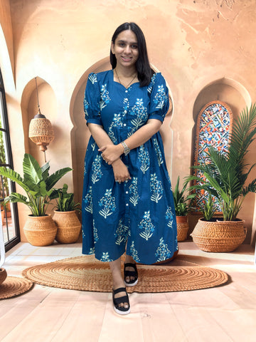 ROUND ALINE KURTI (PURE CAMRIC COTTON)