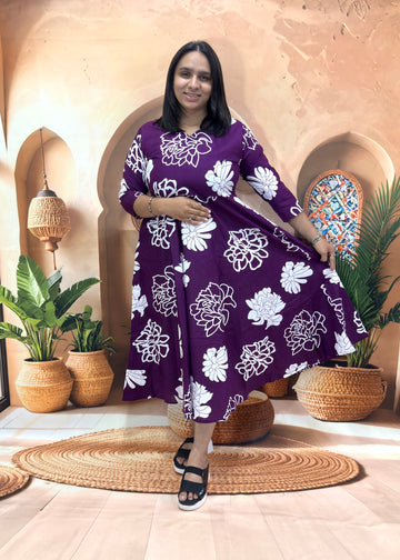 ROUND ALINE KURTI (PURE CAMRIC COTTON)