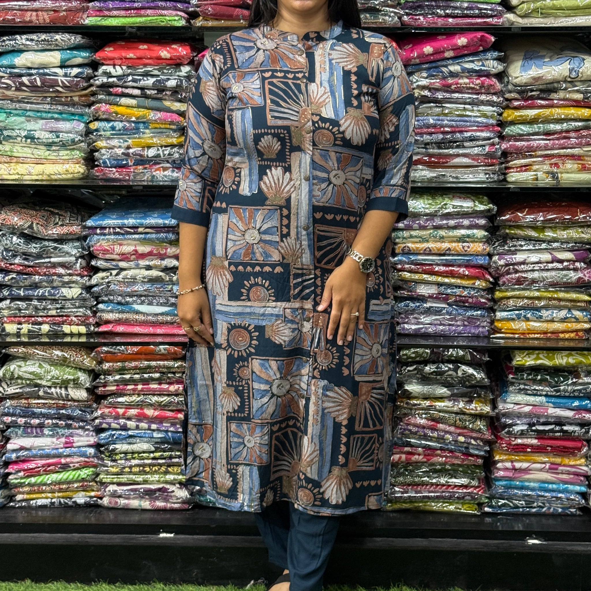 ALINE KURTI WITH PANT (PURE HEAVY RAYON)